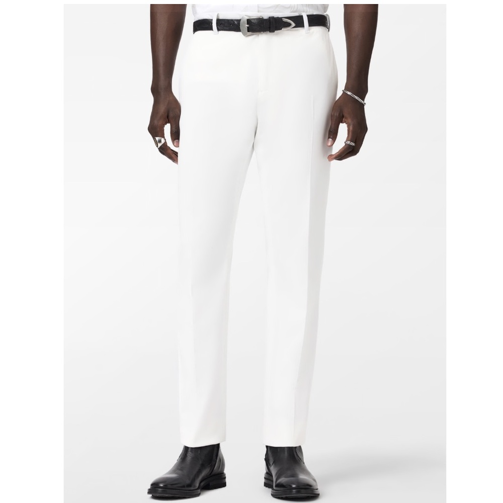 NWT John Varvatos Mercer Tailored Slim Pants in White Size 48 $498 MSRP Men’s